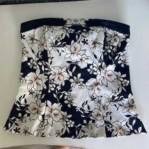 White House Black Market Floral Tube Top